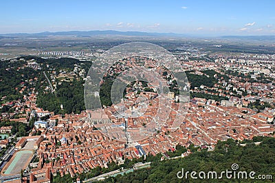 Brasov panorama 2020 Stock Photo