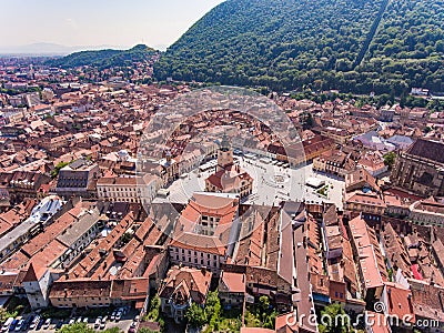 Brasov panorama Stock Photo