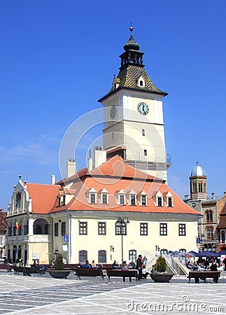 Brasov Town hall Editorial Stock Photo