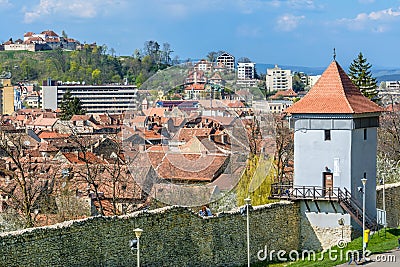 Brasov upper view-landmark Stock Photo