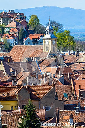 Brasov upper view-landmark Stock Photo