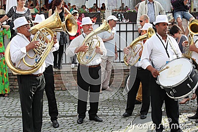 Brass Band from Cozmesti Editorial Stock Photo