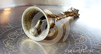 Brass bell Editorial Stock Photo