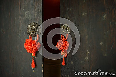 Brass door knockers,China Stock Photo