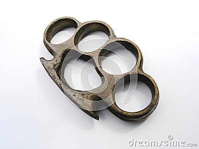 Brass Knuckles Stock Photo