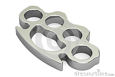 Brass knuckles, 3D rendering Stock Photo