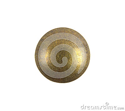 Brass Tack Top View Stock Photo