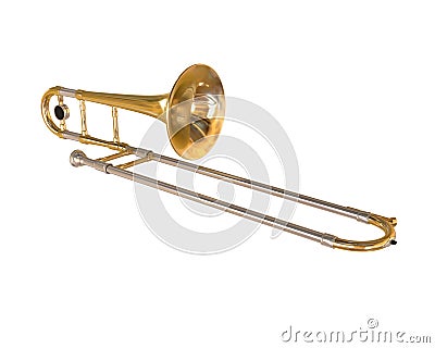 Brass Trombone Stock Photo