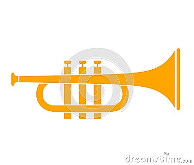 Trumpet vector icon Vector Illustration