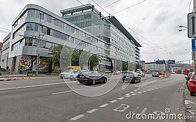 Bratislava downtown, capital of Slovakia. Editorial Stock Photo