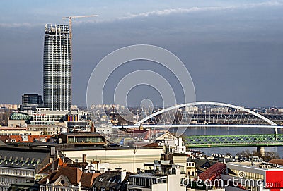 Bratislava panorama Stock Photo