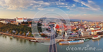 Bratislava panorama - Slovakia Stock Photo