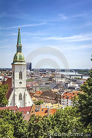 Bratislava skyline Stock Photo