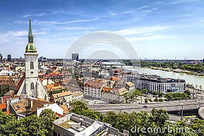 Bratislava skyline Stock Photo