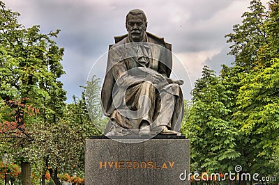 Hviezdoslav monument in Bratislava Editorial Stock Photo