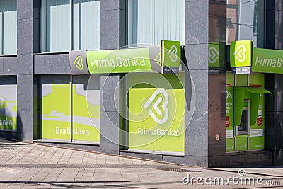 Prima banka Slovensko bank Editorial Stock Photo