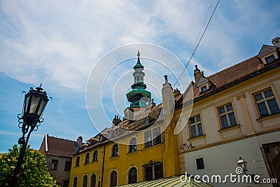BRATISLAVA, SLOVAKIA: Michael`s Gate in the old town of Bratislava Stock Photo