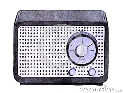 Braun design, miniature radio Stock Photo