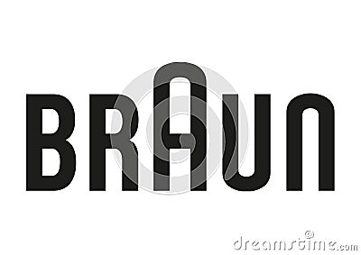 Braun Logo Editorial Stock Photo