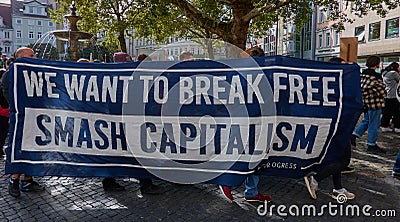 Fridays for future demonstration Germany, Braunschweig, Germany Editorial Stock Photo