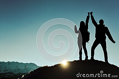 celebrate the best things achieved together Stock Photo