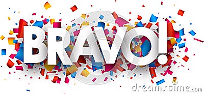 Bravo banner. Vector Illustration