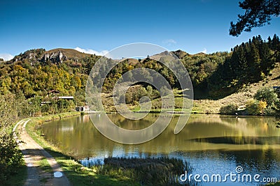 Brazi Lake Stock Photo