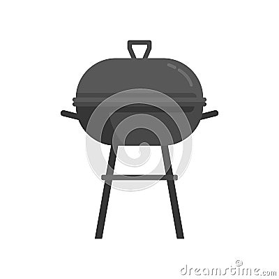 Brazier charcoal icon flat isolated vector Vector Illustration