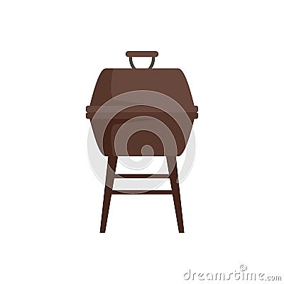 Brazier grill icon flat isolated vector Vector Illustration