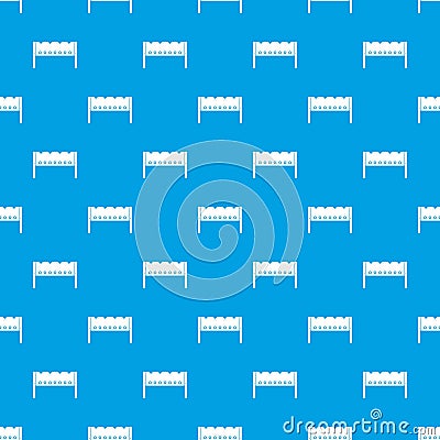 Brazier pattern seamless blue Vector Illustration