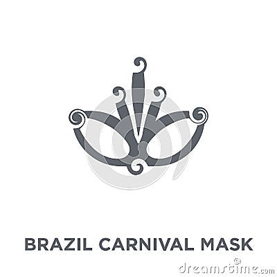Brazil carnival mask icon from Brazilian icons collection. Vector Illustration