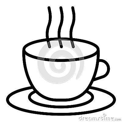 Brazil coffee cup icon, outline style Vector Illustration