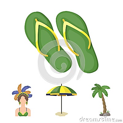 Brazil country set collection Vector Illustration