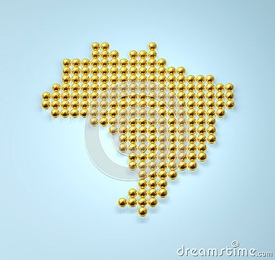 Brazil 3D Cartoon Illustration