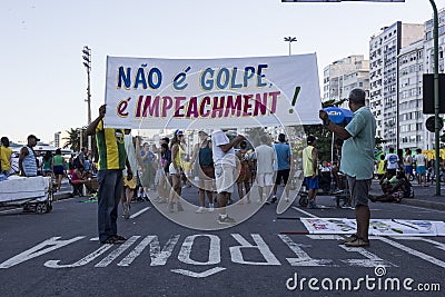 Brazil: Dilma Rousseff impeachment process Editorial Stock Photo