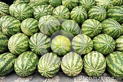 Brazil: Melons for Sale Stock Photo