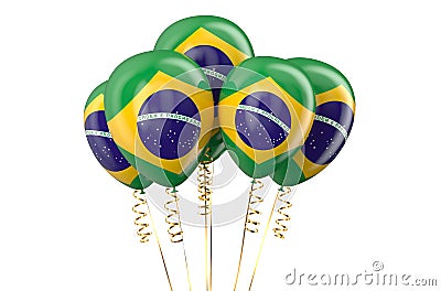 Brazil patriotic balloons, holyday concept Stock Photo