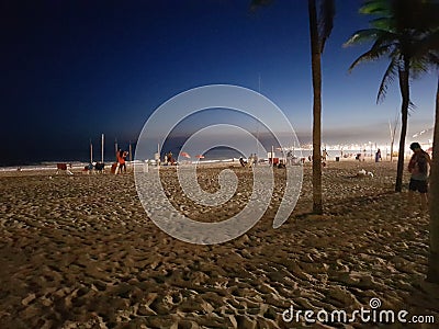 Brazil - Rio de Janeiro - Copacabana Beach Editorial Stock Photo