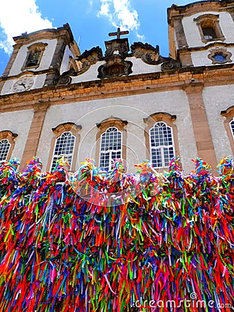 Brazil, Salvador de Bahia, Church of Nosso Senhor do Bonfim Stock Photo
