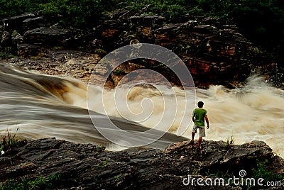 Brazil Waterfall Stock Photo