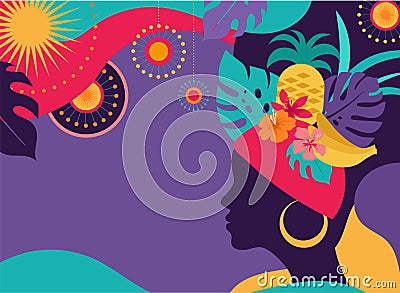 Brazilian carnival artwork Vector Illustration