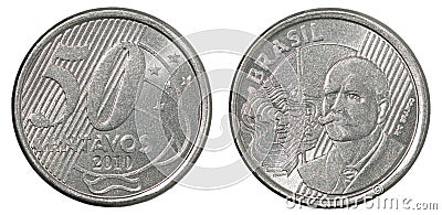 Brazilian centavos coin Stock Photo