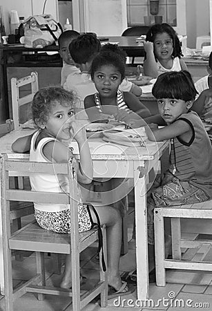 Brazilian children Editorial Stock Photo