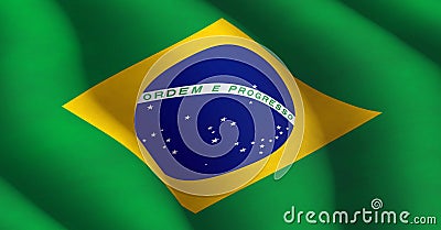 Brazilian Flag Stock Photo