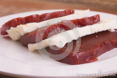 Brazilian Goibada. Guava Dessert Stock Photo