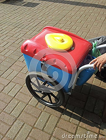 Brazilian ice cream cart Stock Photo