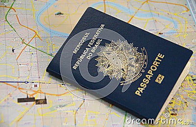 Brazilian passport Stock Photo