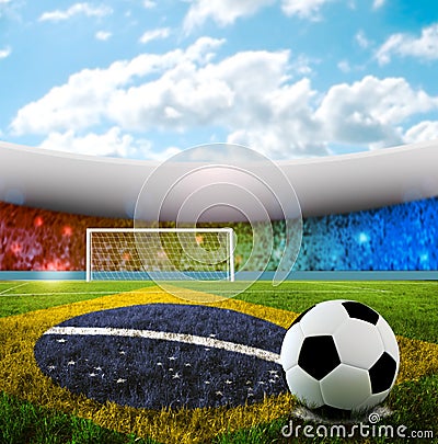 Brazilian Soccer Stock Photo