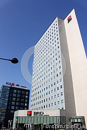 BRD Groupe Societe Generale - office building Editorial Stock Photo