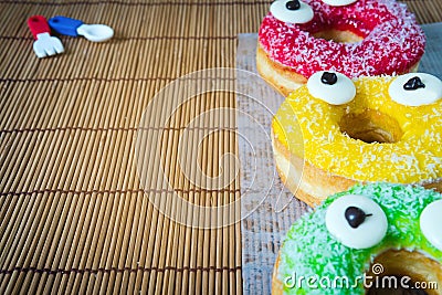 Bread baked looks likely get to eat. Stock Photo